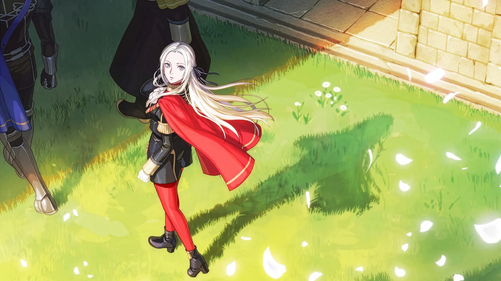 Fire Emblem Three Houses Edelgard in cinematic scene SRPG story